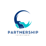 Blue Flat Illustrative Finance Company Logo